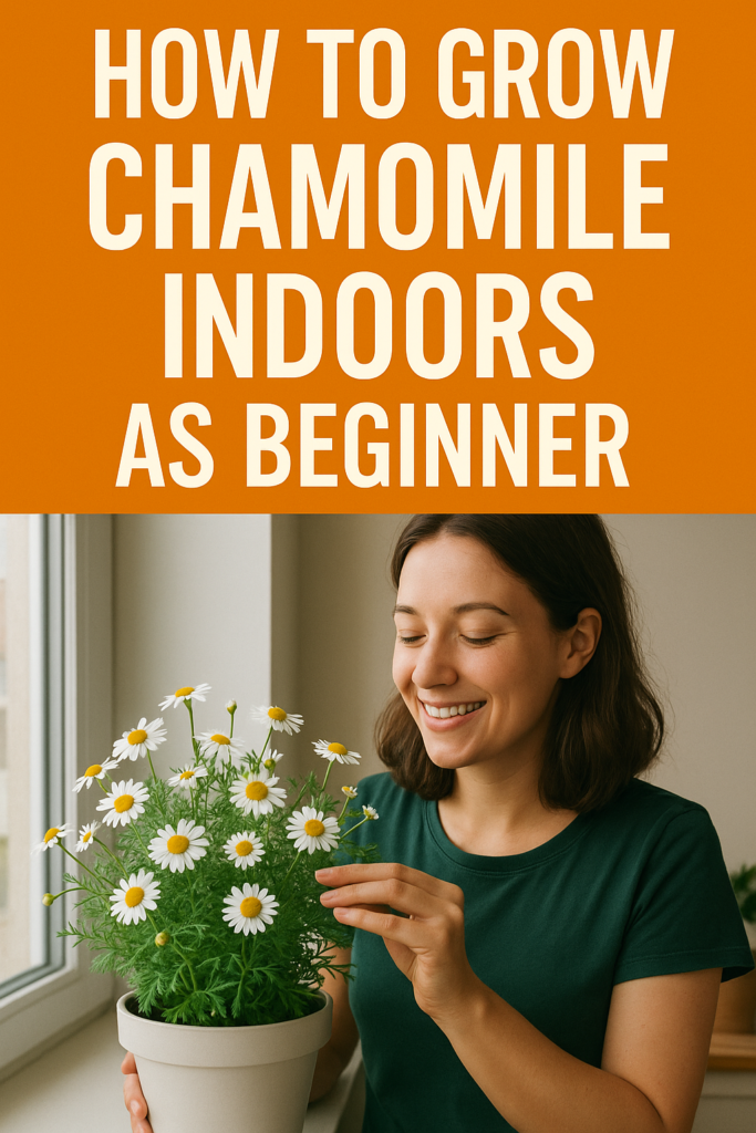 grow chamomile indoors